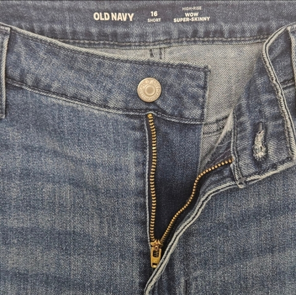 70 NWT OLD NAVY HIGH RISE WOW SUPER SKINNY JEANS WOMEN'S PLUS SIZE 16 - Picture 7 of 9
